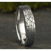 The Avalon Men's Wedding Band in 14K White Gold - 5mm Width by Benchmark