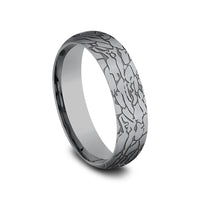 The Avalon Men's Wedding Band in Grey Tantalum - 6mm Width by Tantalum