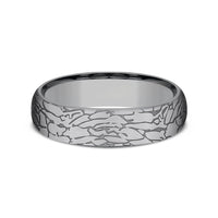 The Avalon Men's Wedding Band in Grey Tantalum - 6mm Width by Tantalum