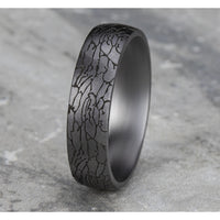 The Avalon Men's Wedding Band in Grey Tantalum - 6mm Width by Tantalum