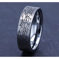 The Avalon Men's Wedding Band in Tungsten - 7mm Width by Forge