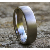 The Baron Men's Wedding Band in 14K White Gold - 6.5mm Width by Benchmark