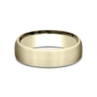 The Baron Men's Wedding Band in 14K Yellow Gold - 6.5mm Width by Benchmark