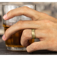 The Baron Men's Wedding Band in 14K Yellow Gold - 6.5mm Width by Benchmark