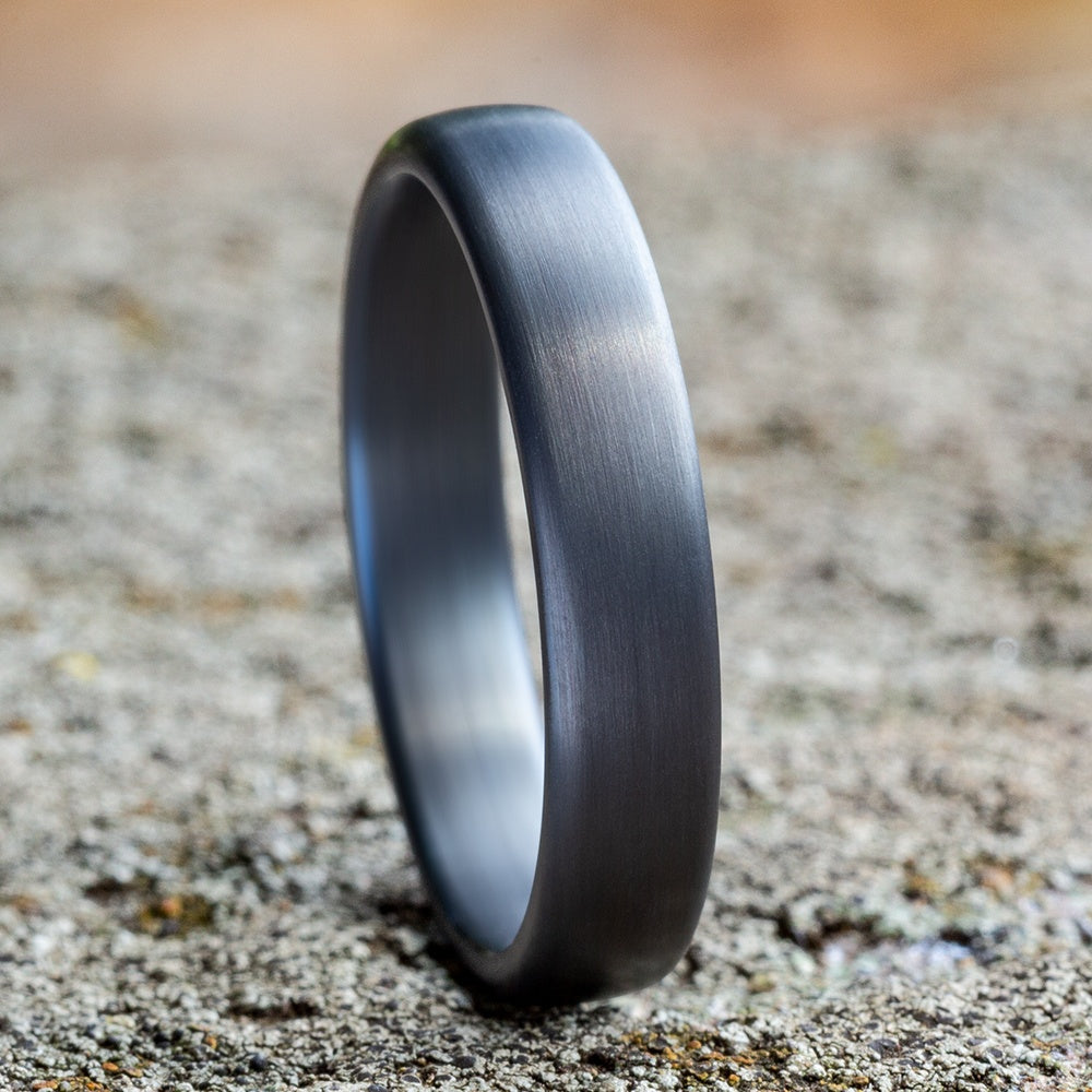 The Baron Men's Wedding Band in Tantalum - 4.5mm Width by Tantalum