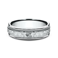 The Baxter Men's Wedding Band in 14K White Gold - 6mm Width by Benchmark