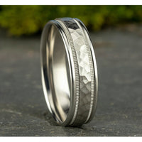 The Baxter Men's Wedding Band in 14K White Gold - 6mm Width by Benchmark