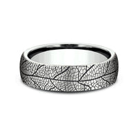 The Berkshire Men's Wedding Band in 14K White Gold - 6.5mm Width by Benchmark