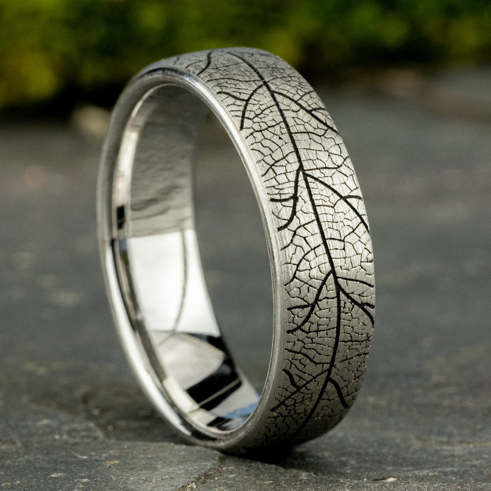 The Berkshire Men's Wedding Band in 14K White Gold - 6.5mm Width by Benchmark