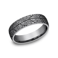 The Berkshire Men's Wedding Band in Grey Tantalum - 6.5mm Width by Tantalum
