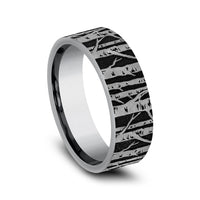 The Birch Men's Wedding Band in Grey Tantalum - 7mm Width by Brook and Branch