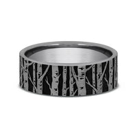 The Birch Men's Wedding Band in Grey Tantalum - 7mm Width by Brook and Branch
