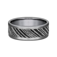 The Buck Men's Wedding Band in Grey Tantalum - 8mm Width by Tantalum