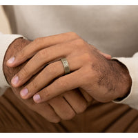 The Burano Men's Wedding Band in 14K Yellow Gold - 7mm Width by Benchmark