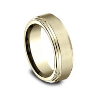 The Cadet Men's Wedding Band in 14K Yellow Gold - 8mm Width by Benchmark
