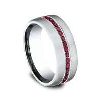 The Cardinal Men's Wedding Band in Grey Tantalum - 7.5mm Width by Tantalum