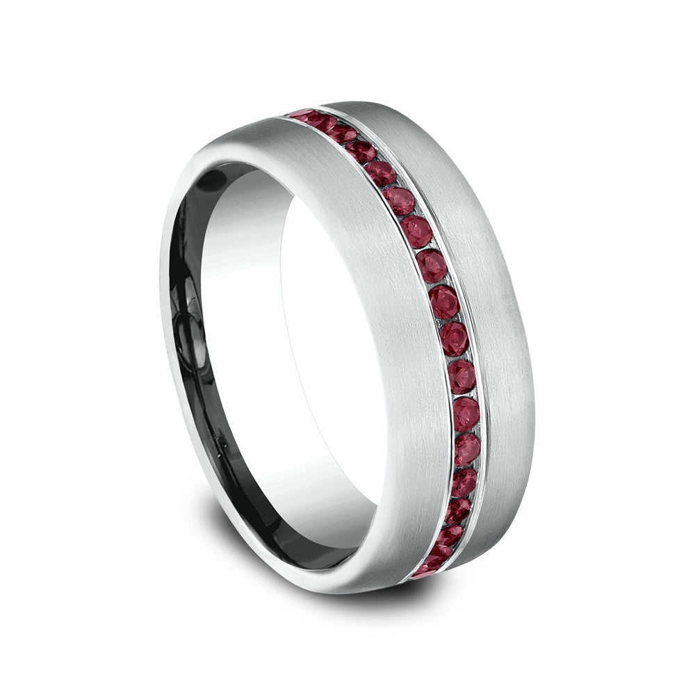The Cardinal Men's Wedding Band in Grey Tantalum - 7.5mm Width by Tantalum