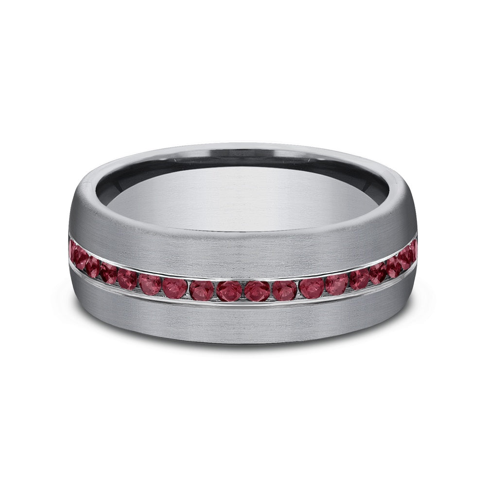The Cardinal Men's Wedding Band in Grey Tantalum - 7.5mm Width by Tantalum