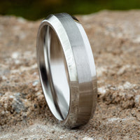 The Chancellor Men's Wedding Band in White Cobalt - 6mm Width by Forge