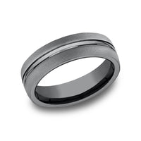 The Corporal Men's Wedding Band in Tantalum - 6.5mm Width by Tantalum