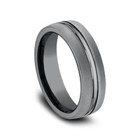 The Corporal Men's Wedding Band in Tantalum - 6.5mm Width by Tantalum