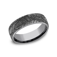 The Covey Men's Wedding Band in Grey Tantalum - 6.5mm Width by Brook and Branch