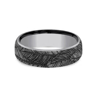 The Covey Men's Wedding Band in Grey Tantalum - 6.5mm Width by Brook and Branch