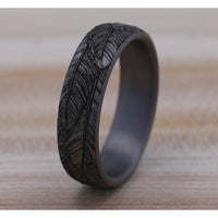 The Covey Men's Wedding Band in Grey Tantalum - 6.5mm Width by Brook and Branch