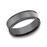 The Desoto Men's Wedding Band in Tantalum - 7.5mm Width by Tantalum