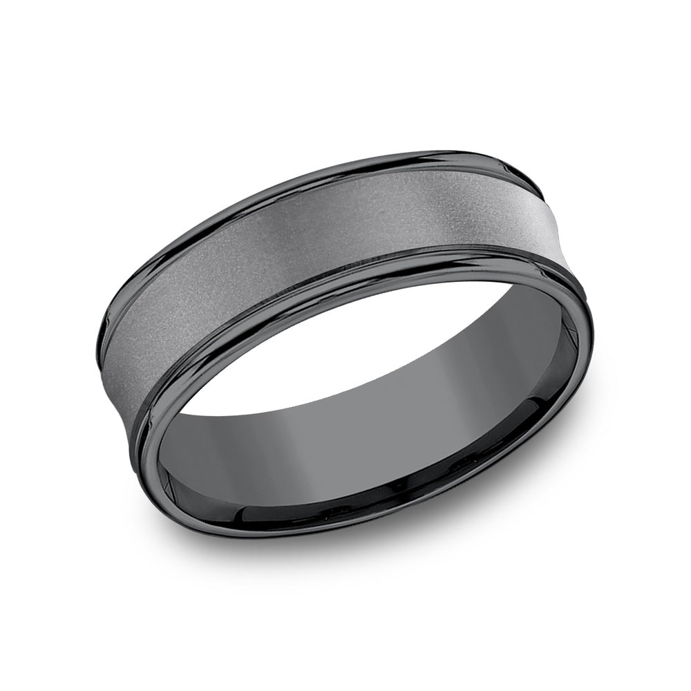 The Desoto Men's Wedding Band in Tantalum - 7.5mm Width by Tantalum