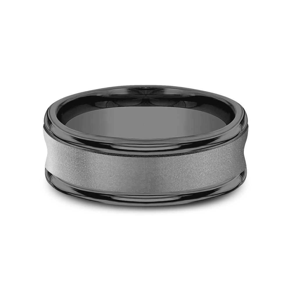 The Desoto Men's Wedding Band in Tantalum - 7.5mm Width by Tantalum