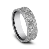 The Diablo Men's Wedding Band in Grey Tantalum - 7mm Width by Tantalum