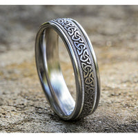 The Dublin Men's Wedding Band in 14K White Gold - 6mm Width by Benchmark