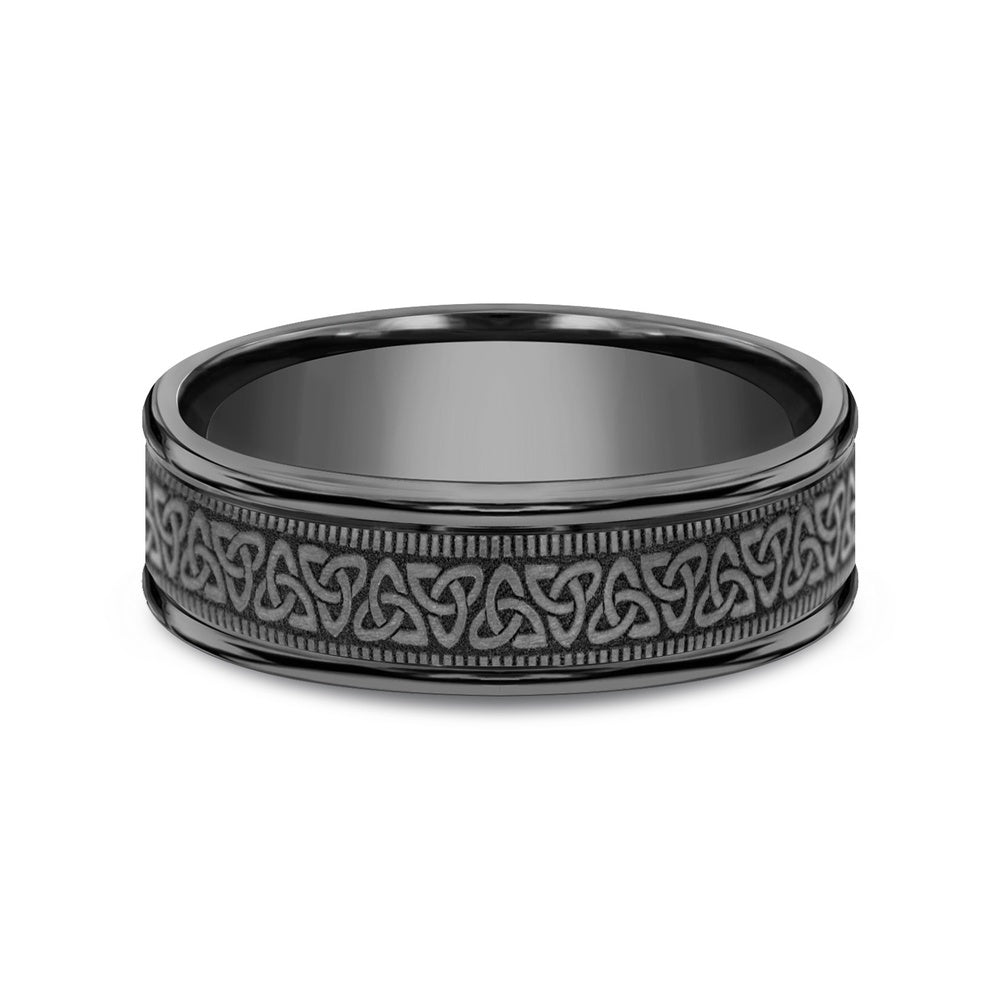 The Dublin Men's Wedding Band in Tantalum - 7mm Width by Tantalum
