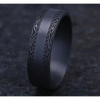 The Edge Men's Wedding Band in Grey Tantalum - 7mm Width by Tantalum
