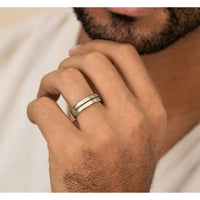 The Edison Men's Wedding Band in 14K Yellow Gold - 6.5mm Width by Benchmark