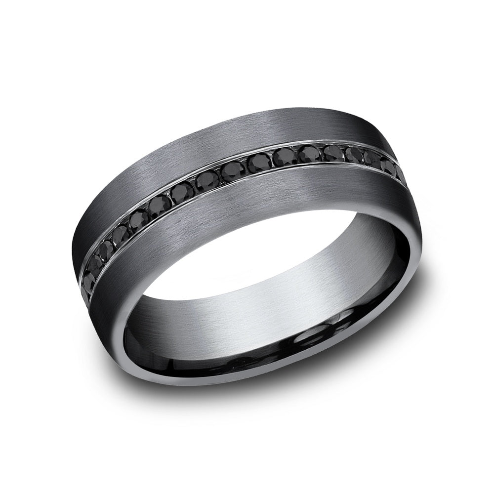 The Edison Men's Wedding Band in Tantalum - 7.5mm Width by Tantalum