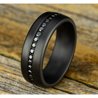 The Edison Men's Wedding Band in Tantalum - 7.5mm Width by Tantalum