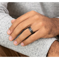 The Edison Men's Wedding Band in Tantalum - 7.5mm Width by Tantalum