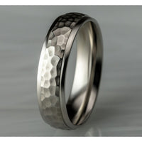 The Ember Men's Wedding Band in 14K White Gold - 6.5mm Width by Benchmark