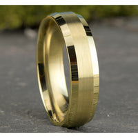 The Emissary Men's Wedding Band in 14K Yellow Gold - 6.5mm by Benchmark