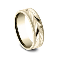 The Emmer Men's Wedding Band in 14K Yellow Gold - 7mm Width by Benchmark