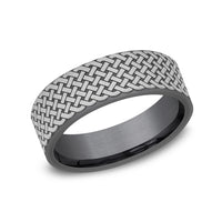 The Ennis Men's Wedding Band in Tantalum - 7mm Width by Tantalum