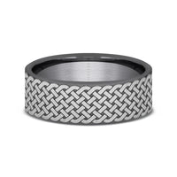 The Ennis Men's Wedding Band in Tantalum - 7mm Width by Tantalum