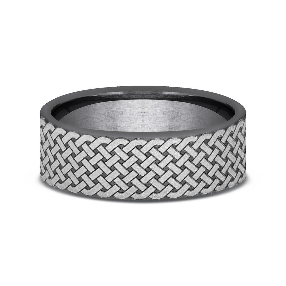The Ennis Men's Wedding Band in Tantalum - 7mm Width by Tantalum
