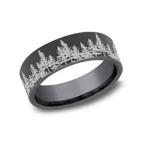 The Evergreen Men's Wedding Band in Tantalum - 7mm Width by Brook and Branch
