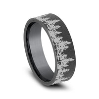 The Evergreen Men's Wedding Band in Tantalum - 7mm Width by Brook and Branch