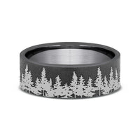 The Evergreen Men's Wedding Band in Tantalum - 7mm Width by Brook and Branch