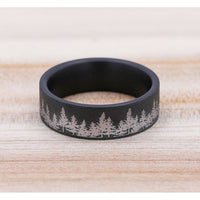 The Evergreen Men's Wedding Band in Tantalum - 7mm Width by Brook and Branch