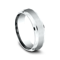 The Executive Men's Wedding Band in 14K White Gold - 7mm Width by Benchmark